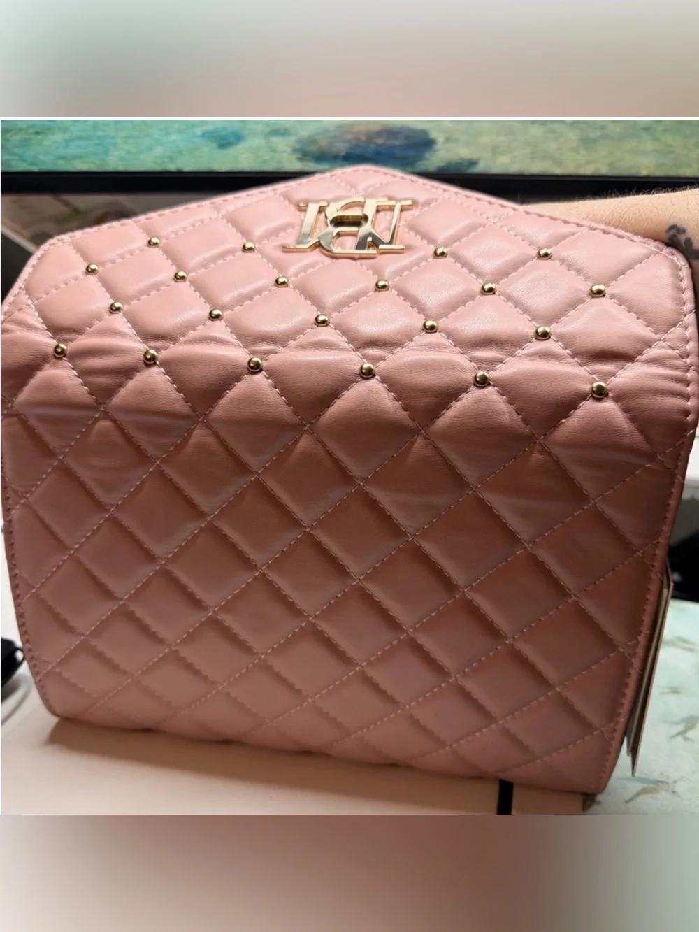 Badgley Mischka elegant quilted